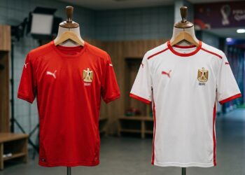 ألوان قمصان منتخب مصر الرسمية لكأس العالم 2026
