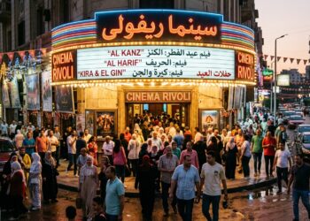 صورة توضيحية لشاشات عرض سينمائية تظهر إيرادات أفلام العيد بمصر